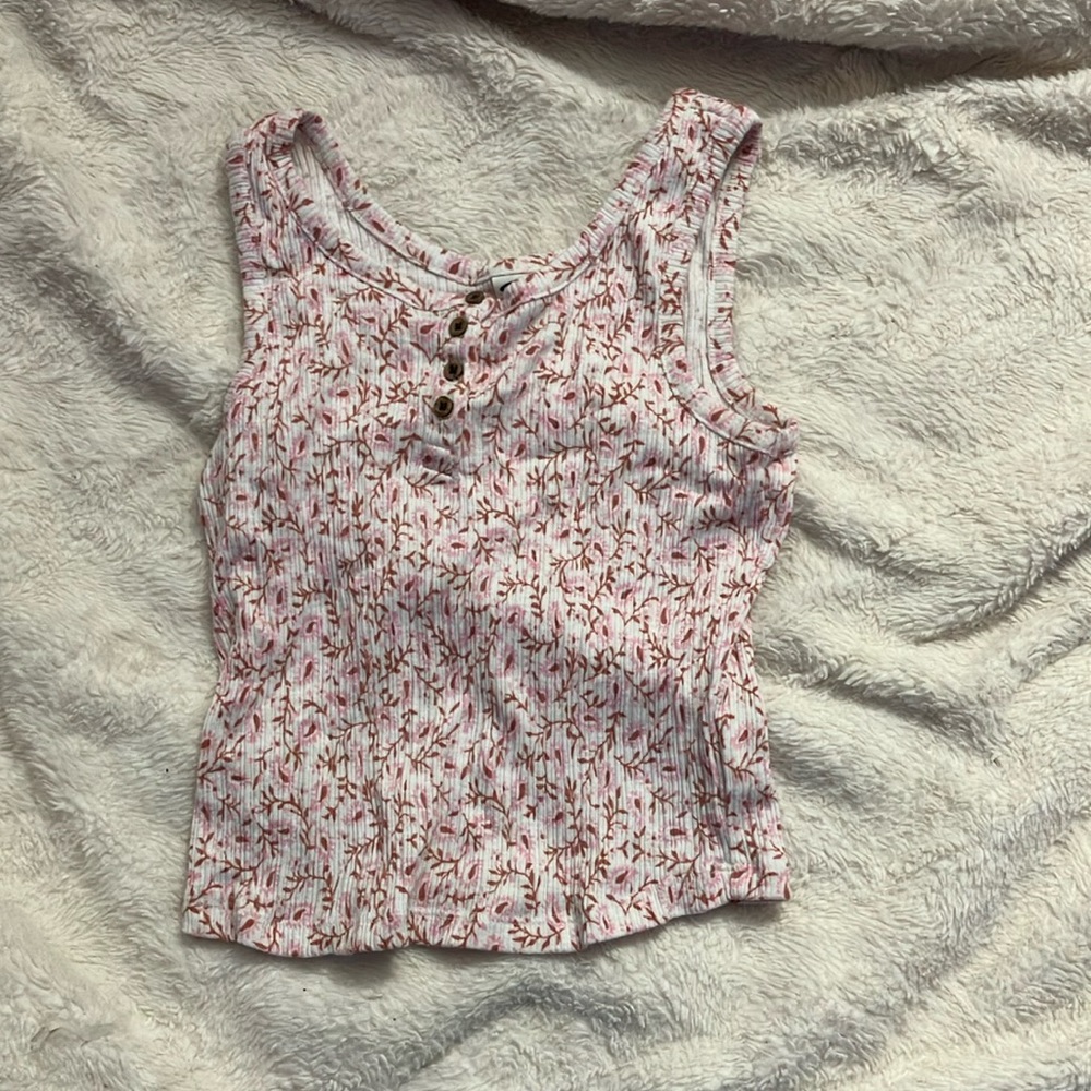 Flowered crop top